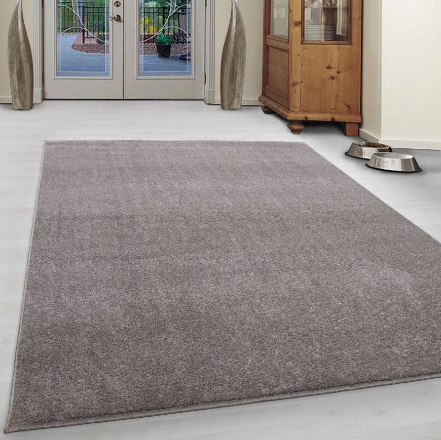 Ata Plain Beige Rug